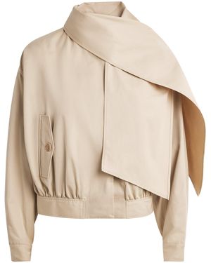 Claudie Pierlot Cotton Scarf Jacket - Natural