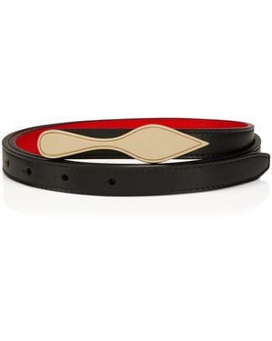 Christian Louboutin Bettina Leather Reversible Belt - Black