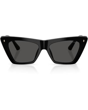 Jimmy Choo Square Cat Eye Sunglasses - Black