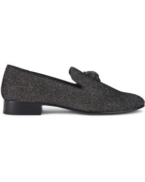 Kurt Geiger Embellished Ace Stud Loafers - Black