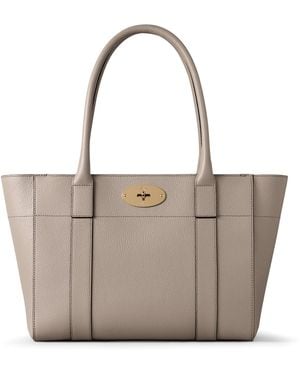 Mulberry Leather Bayswater 9 To 5 Tote Bag - Gray