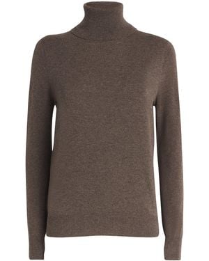 Agnona Cashmere Rollneck Jumper - Brown