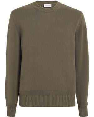 Moncler Cotton Tricot Jumper - Green