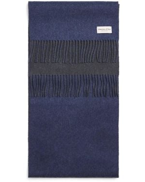 Johnstons of Elgin Cashmere Double-Face Scarf - Blue