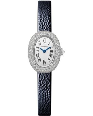 Cartier Mini And Diamond Baignoire De Watch - White
