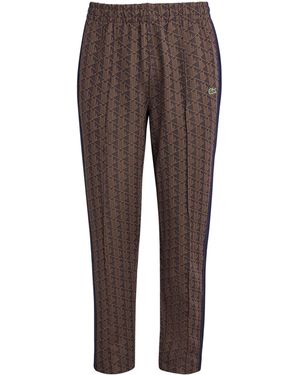 Lacoste Monogram Jacquard Paris Sweatpants - Brown