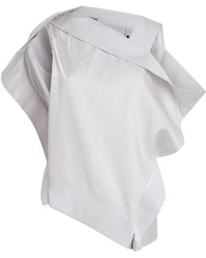 Issey Miyake One-Shoulder Mercury Shirt - White