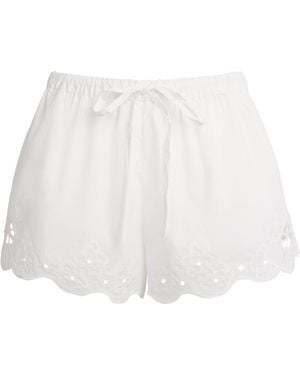 SIR. Cotton Klara Drawstring Shorts - White