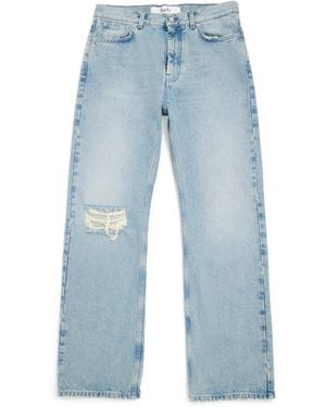 Séfr Ripped Straight Jeans - Blue