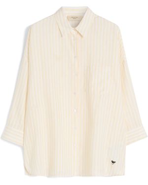 Weekend by Maxmara Linen Stripe Shirt - Natural