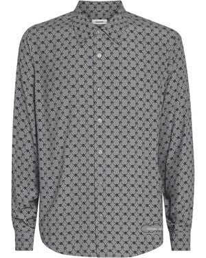 Sandro Chain-Print Shirt - Grey