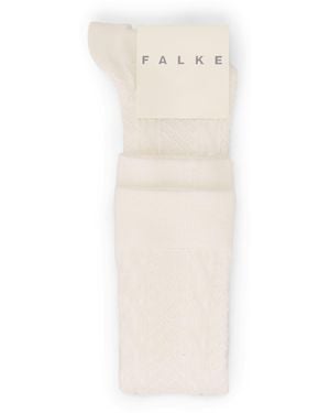 FALKE Virgin Wool-Blend Declivity Knee-High Socks - White
