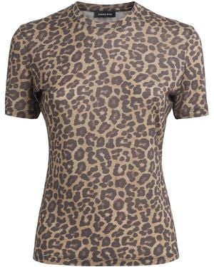 Anine Bing Leopard Print Sylvie T-Shirt - Multicolour