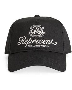 Represent Embroidered Permanent Vacation Cap - Black