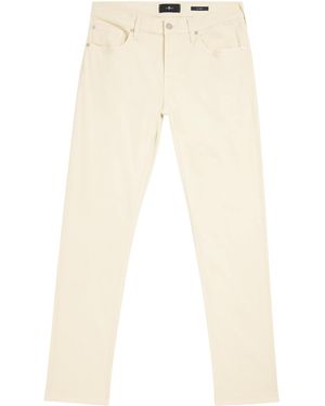 7 For All Mankind Stretch Sateen Slimmy Chinos - Natural