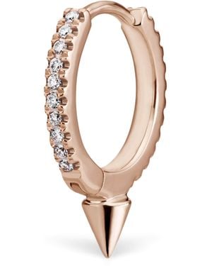 Maria Tash Single Short Spike Diamond Eternity Hoop Earring - Multicolour