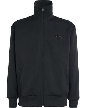 COMME DES GARÇONS PLAY Zip-Up Heart Sweatshirt - Black