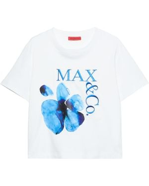 MAX&Co. Cotton Graphic T-Shirt - Blue