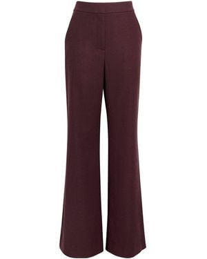 Veronica Beard Tonelli Wide-Leg Pants - Purple