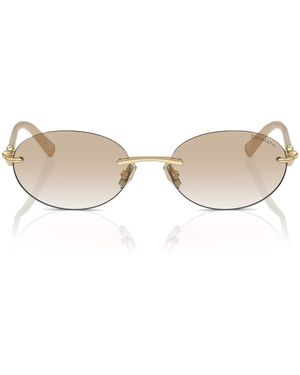 Tiffany & Co. Metal Sunglasses - Natural