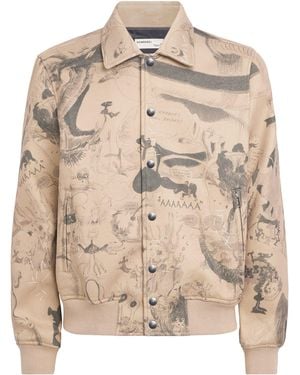 DOMREBEL Sketch Bomber Jacket - Natural