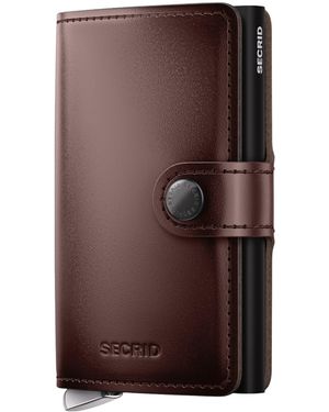 Secrid Dusk Leather Miniwallet - Brown