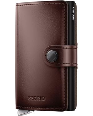 Secrid Dusk Leather Miniwallet - Brown