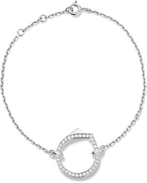 Repossi And Diamond Antifer Chain Bracelet - Metallic