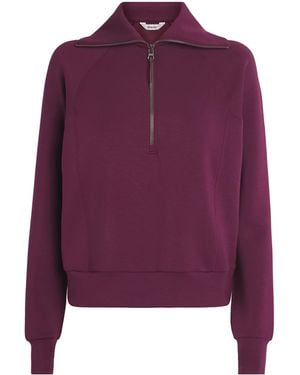 Spanx Airessentials Half-Zip Sweater - Purple