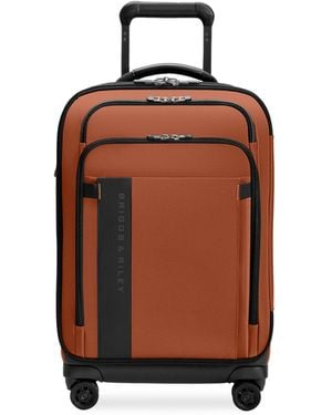 Briggs & Riley Zdx Essential Carry-On Spinner Suitcase - Brown