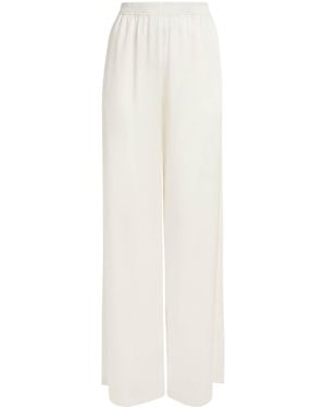 Fabiana Filippi Crepe Wide-Leg Trousers - White