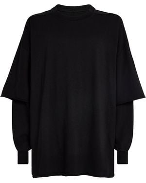 Rick Owens Oversized Tommy Hustler Hoodie - Black