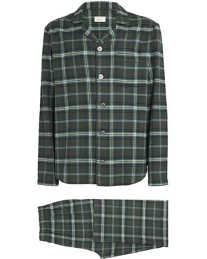 Harrods Brushed Cotton Tartan Pyjama Set - Green