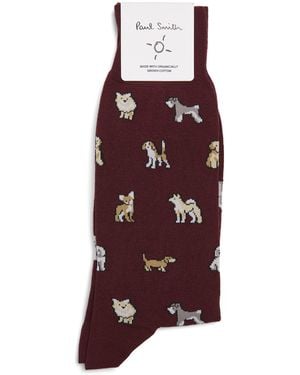 Paul Smith Dog Socks - Red