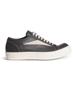 Rick Owens Leather Vintage Trainers - Brown