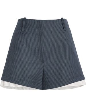 Sandro Pinstripe Wide-Leg Pants - Blue