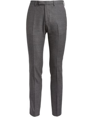 Sandro Wool-Rich Tailored Trousers - Grey