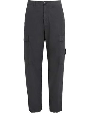 Stone Island Stretch Cotton Cargo Trousers - Grey