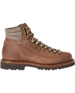 Brunello Cucinelli Leather Ankle Boots - Brown
