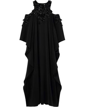 Marina Rinaldi X Tony Ward Embellished Cut-Out Maxi Dress - Black