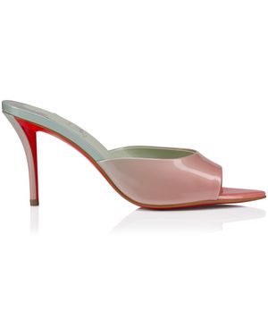 Christian Louboutin Miss Z Patent Leather Mules 80 - Pink
