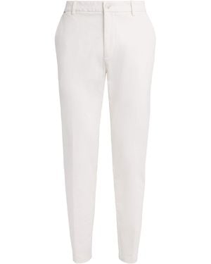 BOSS Stretch-Cotton Straight Pants - White