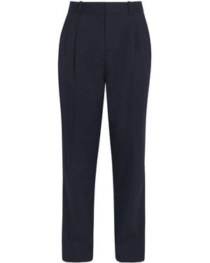 Jonathan Simkhai Bramble Straight Tailored Trousers - Blue