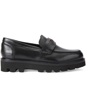 Kurt Geiger Leather Brompton Penny Loafer - Black