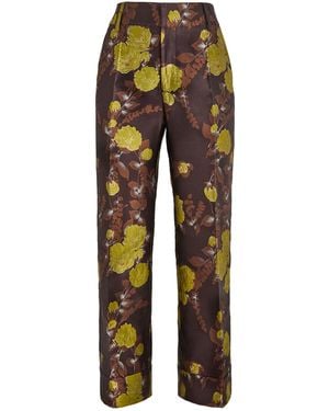 La DoubleJ Cropped Hendrix Pants - Brown