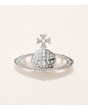 Vivienne Westwood Bas Relief Orb Brooch - Natural