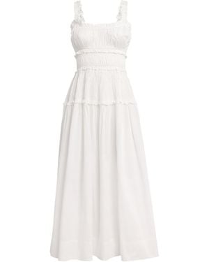 Doen Organic Cotton Marianne Midi Dress - White