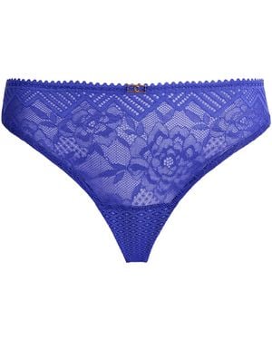 Chantelle Lace Origins Tanga - Blue