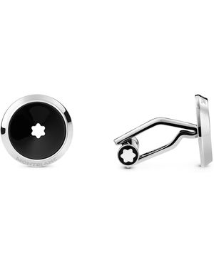 Montblanc Stainless Steel Star Cufflinks - Black