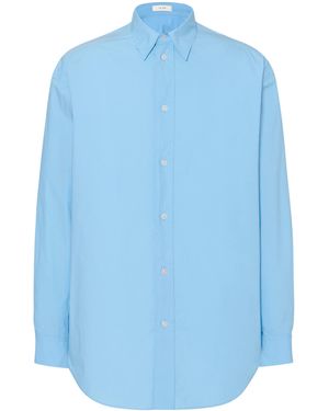 The Row Miller Cotton Shirt - Blue